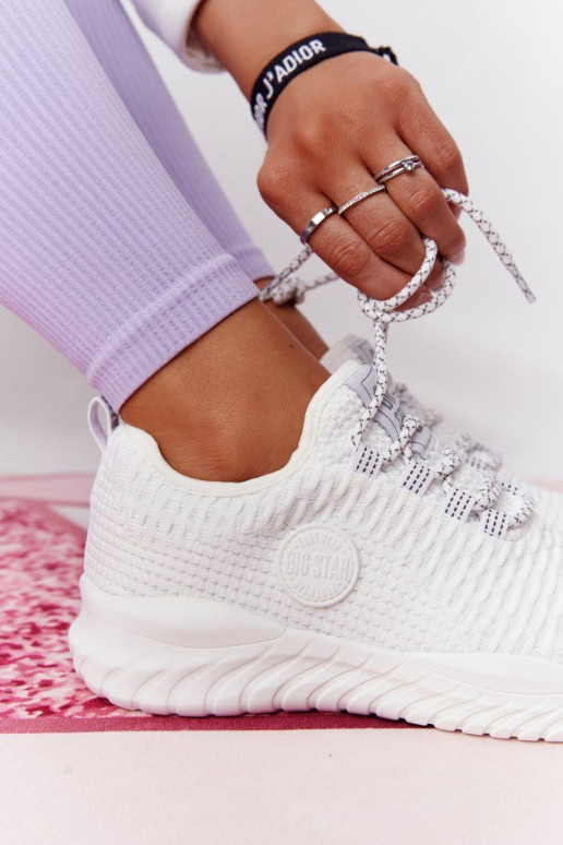 Moteriški sportbačiai Memory Foam Big Star HH274296 balti