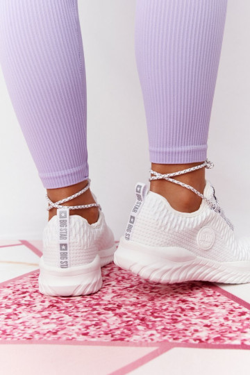 Moteriški sportbačiai Memory Foam Big Star HH274296 balti