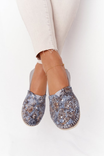 Moteriškos odinės balerinos Maciejka 01930-86 Pilka 2