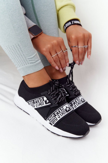 Moteriški sportbačiai Memory Foam Big Star HH274359 juodi