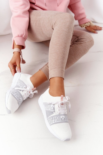 Moteriški sportbačiai Memory Foam Big Star HH274355 balti