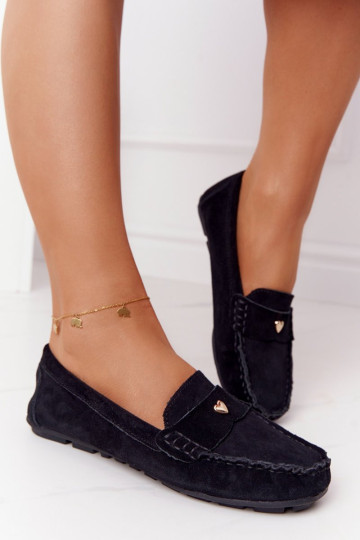 Moteriški zomšiniai batai S.Barski juodi