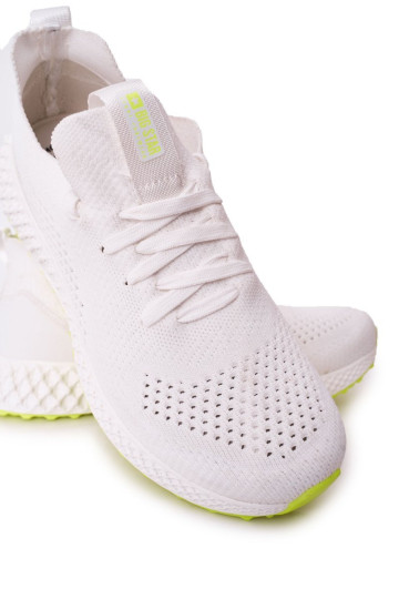 Vyriški sportiniai bateliai su atminties putomis Big Star FF174235 White-Lime