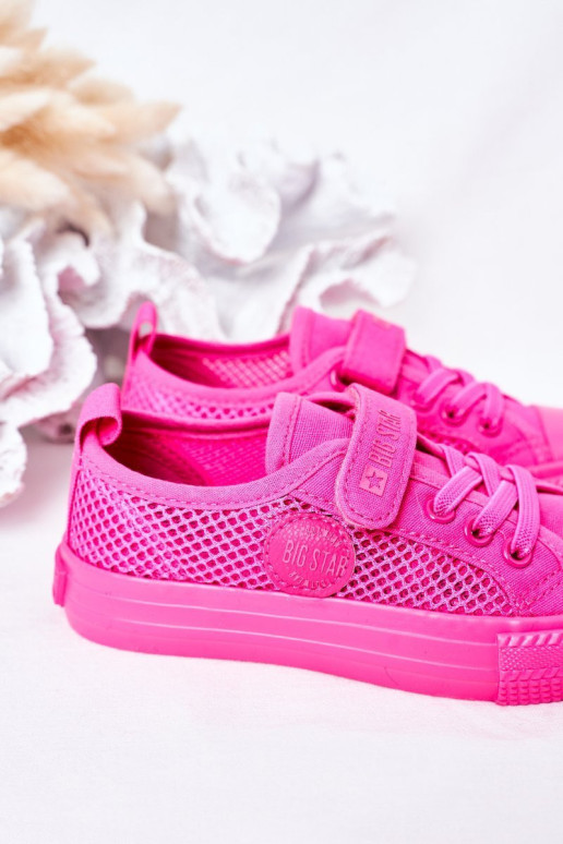 Vaikiški sportbačiai su tinkleliu BIG STAR HH374019 Fuksija