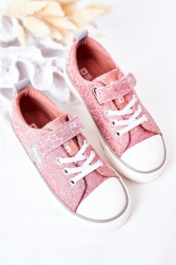 Vaikiški sportbačiai su lipnia juosta BIG STAR HH374027 Rožiniai 2