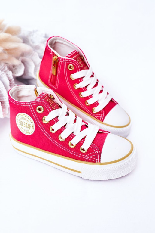 Vaikiški sportbačiai su užtrauktuku BIG STAR HH374137 Rožiniai