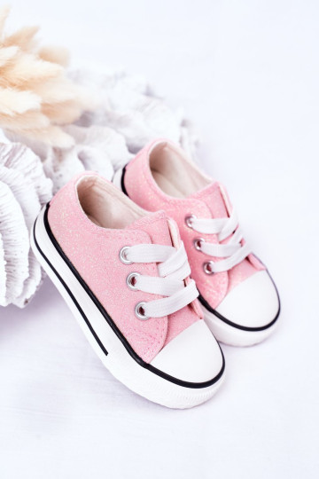 Vaikiški Blizgantys sportbačiai Rožiniai Bling-Bling