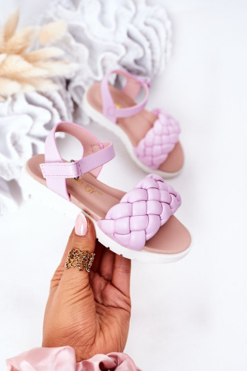 Vaikiški pinti sandalai Violetinė Adella