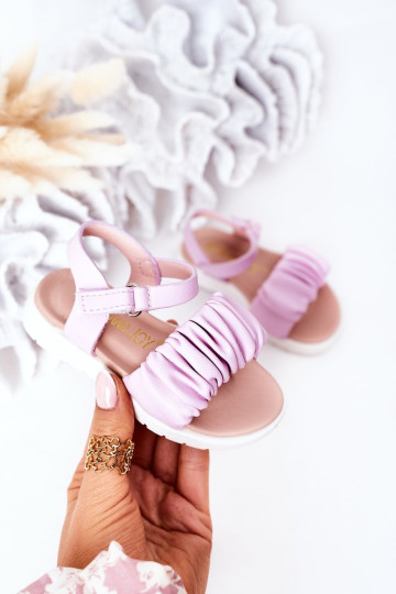 Vaikiški Velcro sandalai Purple Aimy