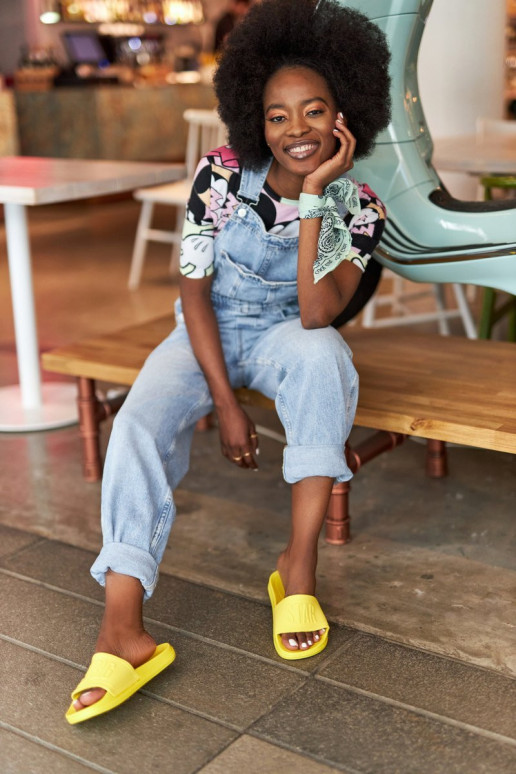 Moteriškos šlepetės Big Star HH274A040 Geltona