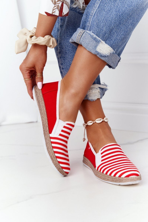 Moteriškos Espadrilės Big Star HH276003 Raudona-Balta