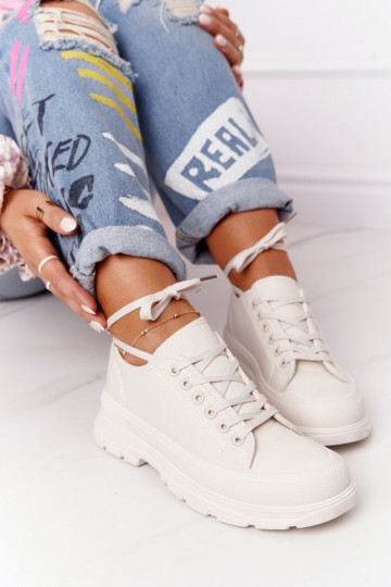 Sportbačiai ant storo pado smėlio spalvos Kelionės laikas 2