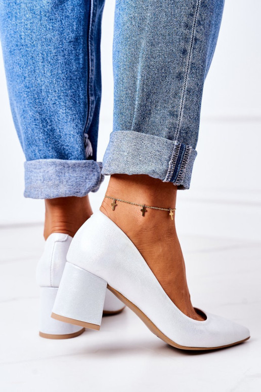 Satin Pumps Lewski Batai 2801 Sidabras