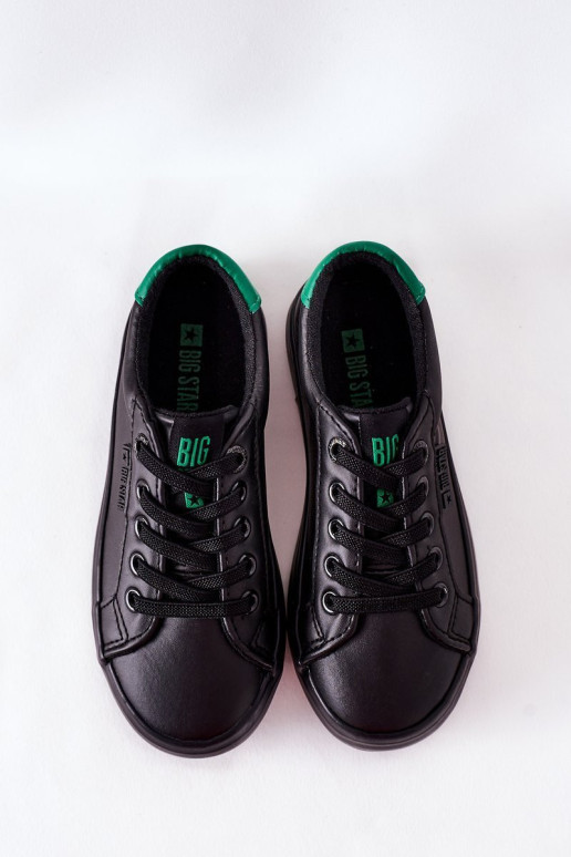 Vaikiški odiniai sportbačiai BIG STAR DD374147 Juodi