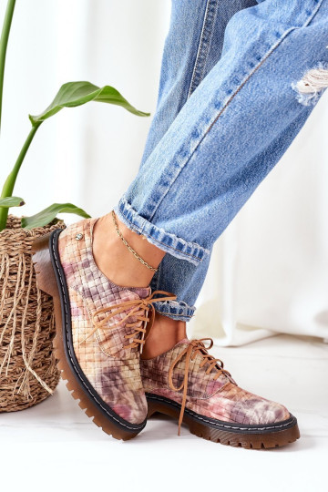 Moteriški odiniai Brogues Oxfords Maciejka 04087-46 Daugiaspalviai 2