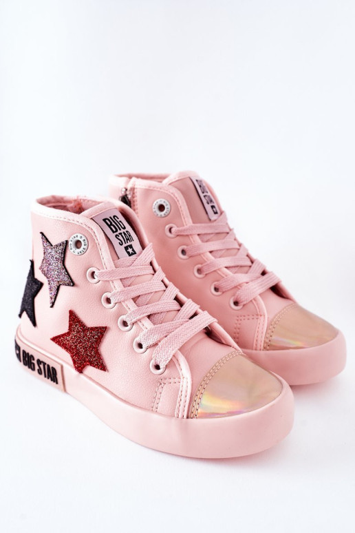 Vaikiški sportbačiai su užtrauktuku BIG STAR II374030 Rožiniai