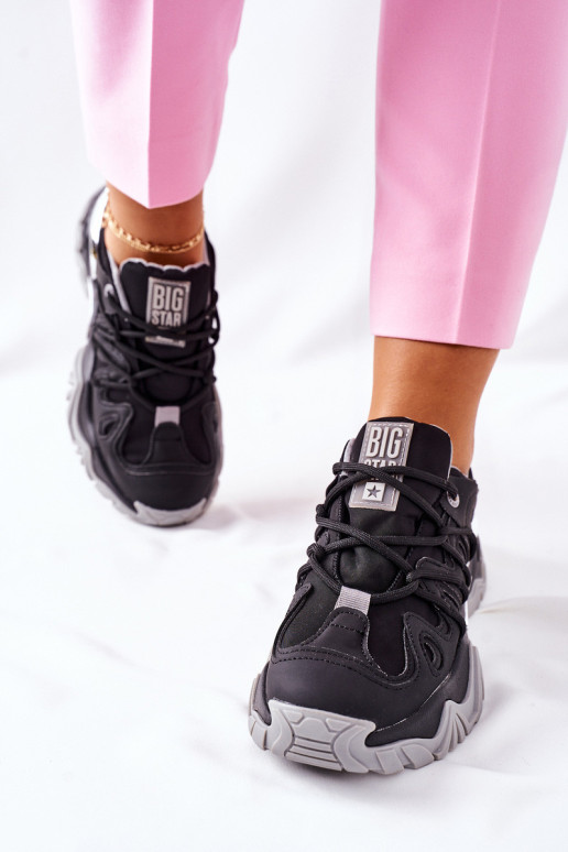 Moteriški sportiniai bateliai su Memory Foam Big Star II274089 juodi