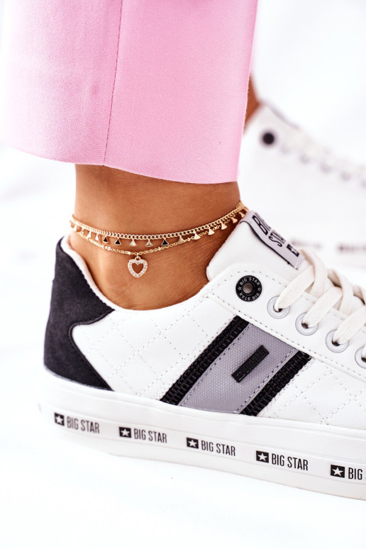 Odiniai sportbačiai su platforma BIG STAR II274071 Balti