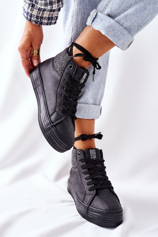 Aukštai izoliuoti sportbačiai Big Star II274147 juodi