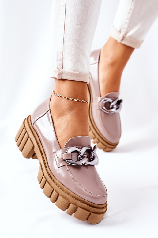 Moteriški Brogues Loafers Odinis kapučinas Laura Messi 2339