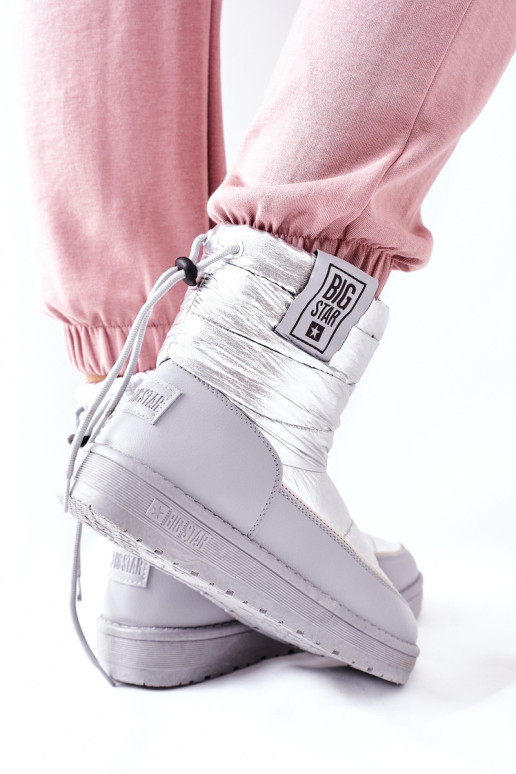 Moteriški sniego batai Big Star II274118 Sidabriniai