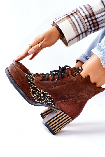 Moteriški batai Odiniai Maciejka Brown 03190-02