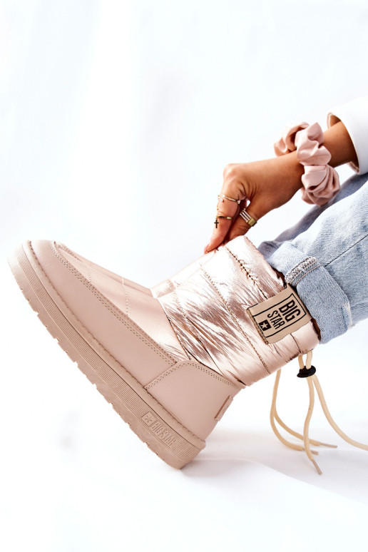 Moteriški sniego batai Big Star II274121 smėlio spalvos