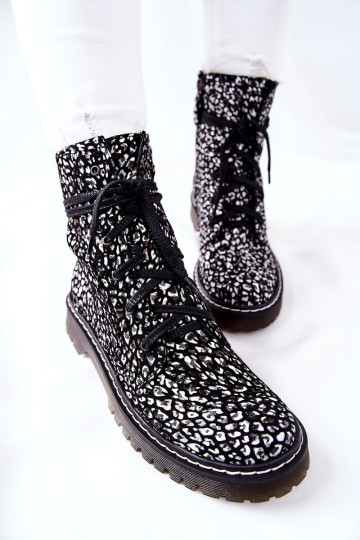 Moteriški auliniai batai Maciejka Juodos ir baltos spalvos 01609-48 2