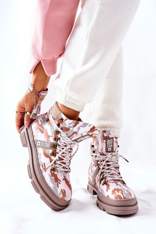 Odiniai žygio batai Big Star II274369 Moro Grey