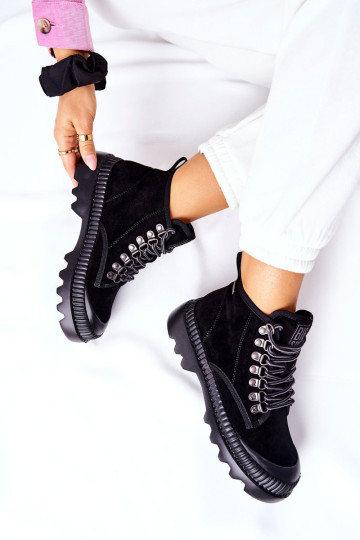 Odiniai „Trapper“ batai Big Star II274363 juodi 2