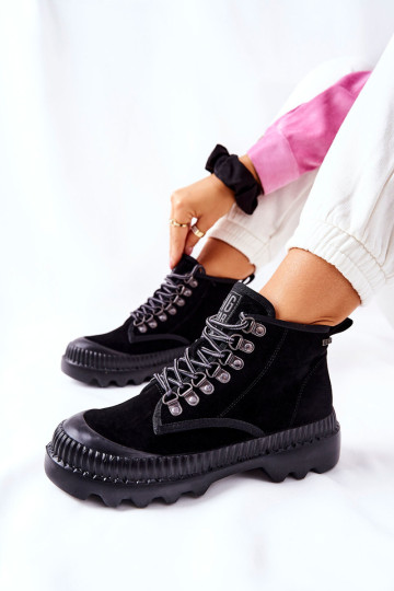 Odiniai „Trapper“ batai Big Star II274363 juodi