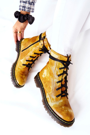 Moteriški auliniai batai Maciejka Yellow 01609-47 2