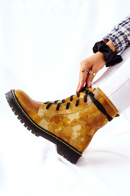 Moteriški auliniai batai Maciejka Yellow 01609-47