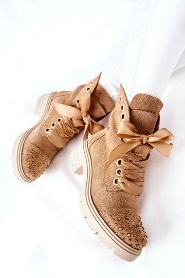 Zomšiniai Darbo batai Daugiasluoksniai Lewski Batai 3069 Sand