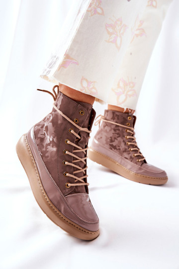 Sportiniai odiniai batai Lewski 3034 Beige Moro 2