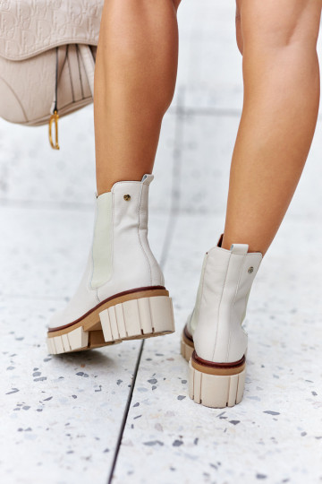 Kulkšnies batai Worker Maciejka Beige 05312-04 2