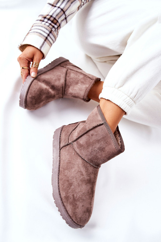 Sniego batai su flisiniu pamušalu Brown Vicandi