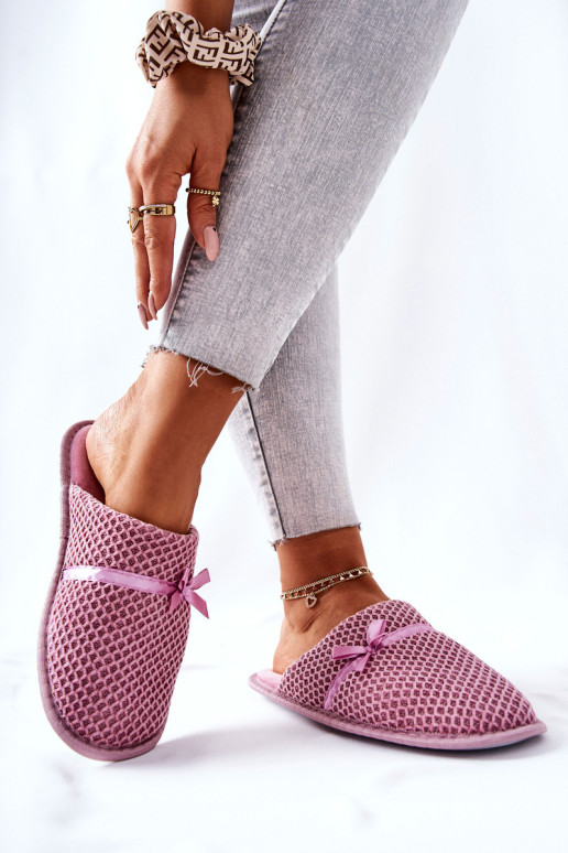 Moteriškos šlepetės su lankeliu Rožinė Evira