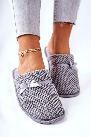 Moteriškos šlepetės su lankeliu pilka Evira