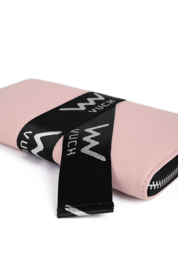 Pink Mille odinė piniginė su užtrauktuku