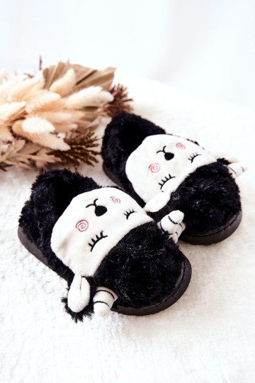Vaikiškos ėriuko šlepetės Black Hollie 2