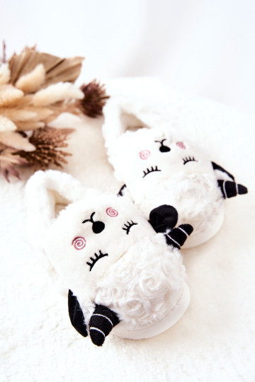 Vaikiškos ėriuko šlepetės White Hollie