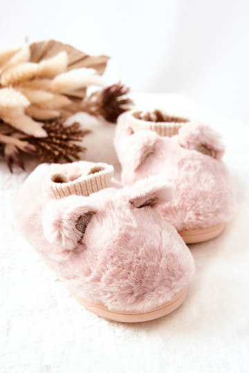 Šilta vilna su švelniai rožine Dessi