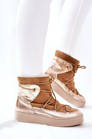 Izoliuoti zomšiniai sniego batai Camel Clarem