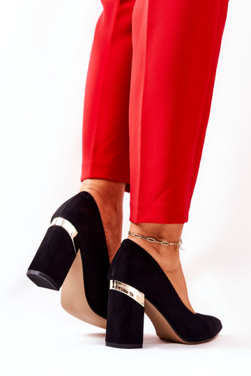 Zomšiniai aukštakulniai Lewski 3117 Black 2