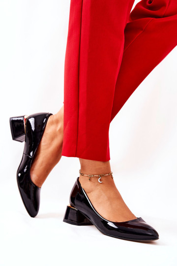 Lakinės odos aukštakulniai Lewski 3118 Black