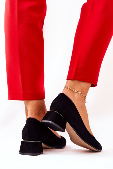 Zomšiniai aukštakulniai Lewski 3118 Black