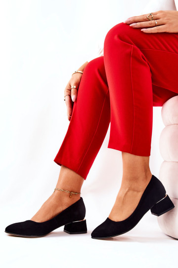 Zomšiniai aukštakulniai Lewski 3118 Black