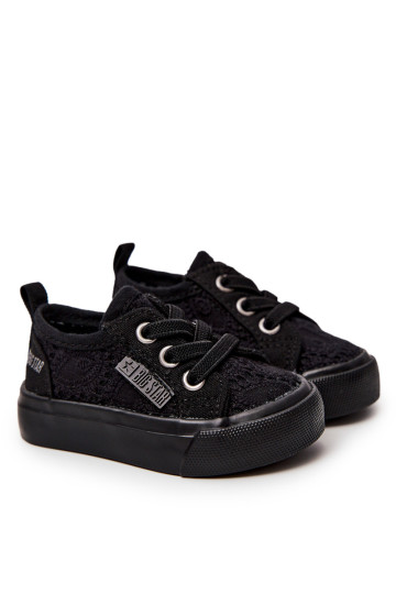 Ažūriniai sportbačiai Big Star JJ374019 juodi