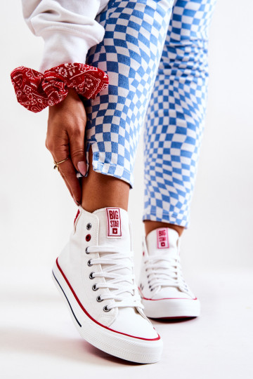 Aukšti sportbačiai Big Star JJ274127 balti